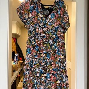 Anthropologie Multicolor Floral Dress